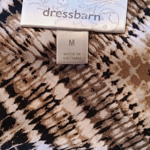 dressbarn Brown and Black Chevron Blouse - Picture 4 of 4